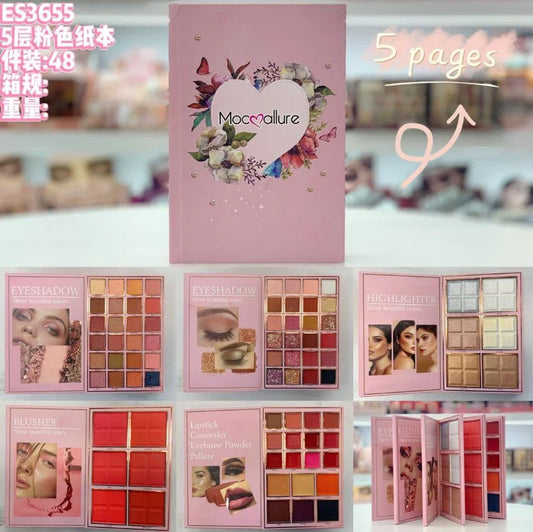 Mocallure All In One 5 Pages Book Makeup Palette