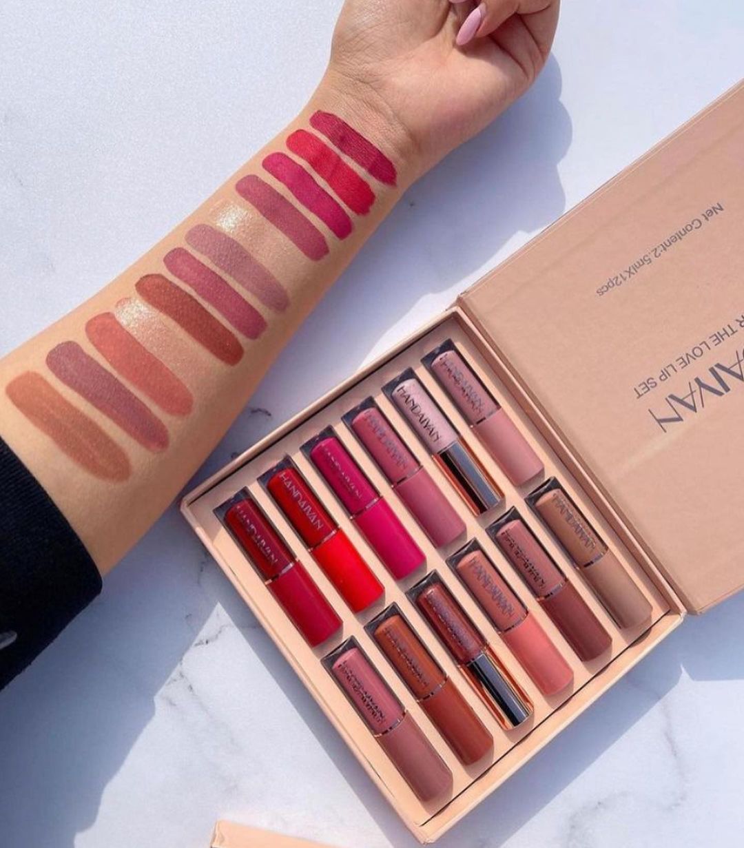 Super Glossy Lipgloss | 12 pcs Matte Liquid Lipstick Box | Nimz Fashion