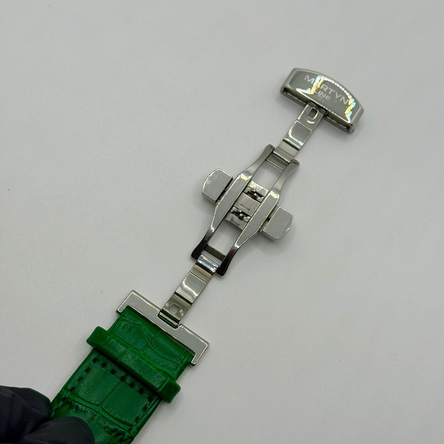 MARTIN green dial with green leather strap watch