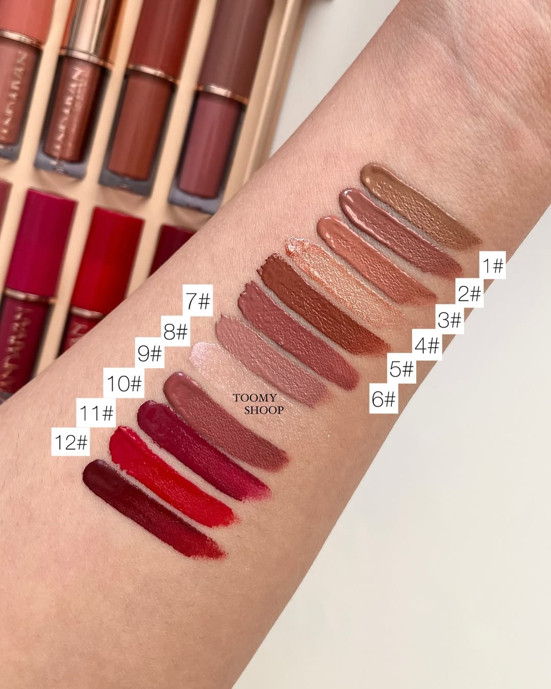 Super Glossy Lipgloss | 12 pcs Matte Liquid Lipstick Box | Nimz Fashion