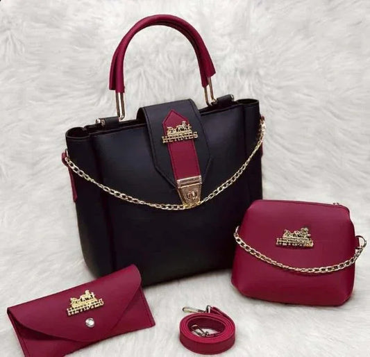 3 Piece Leather Purse For Women - Imported Brand Quality