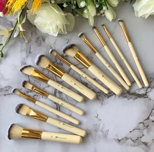 Couture 12 Piece Brush Set - Branded Cosmetics - Studded Box