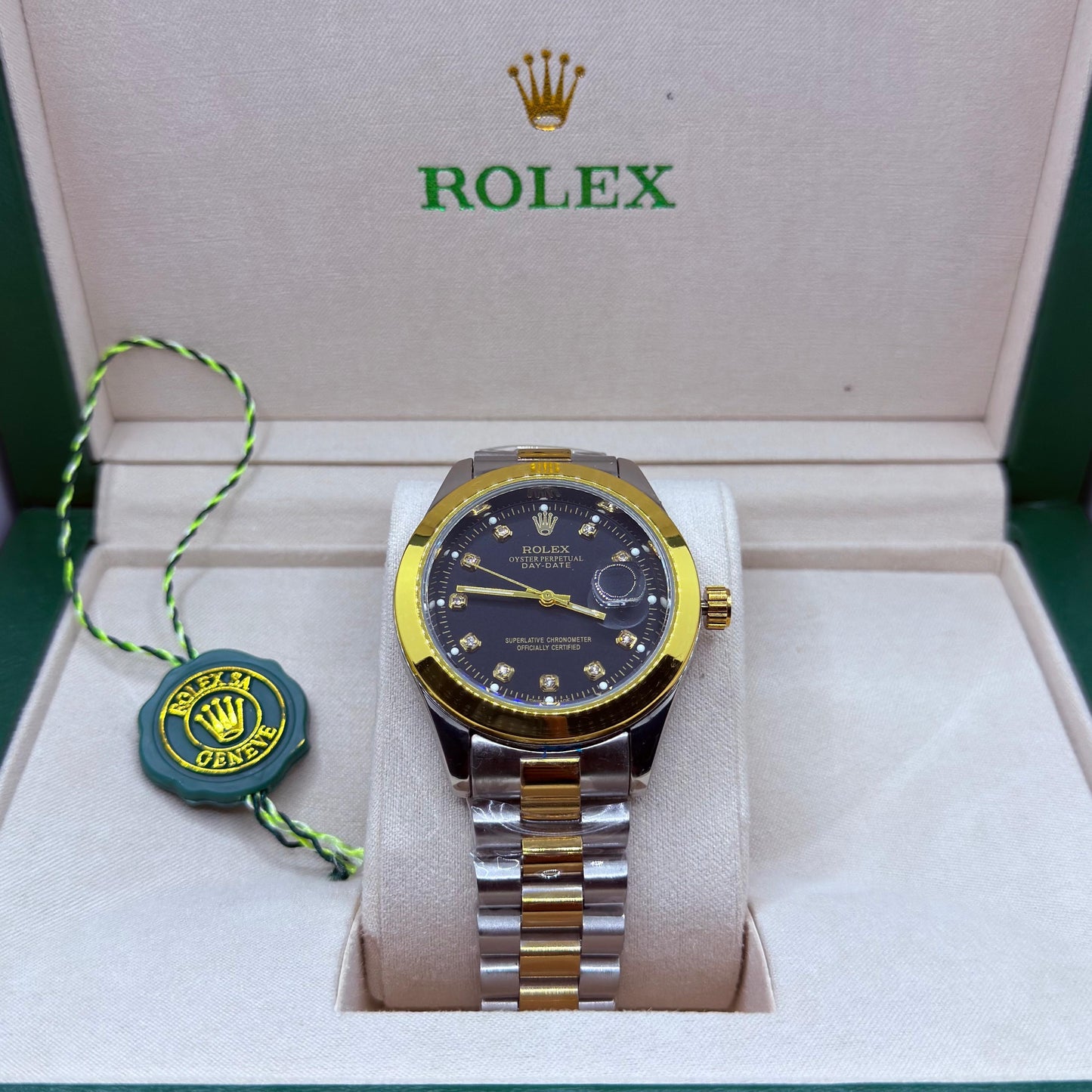 Rolex oyster truetone with black dial