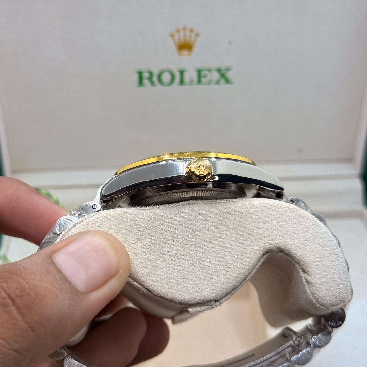 Rolex oyster truetone with white  dial
