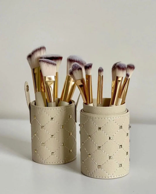 Couture 12 Piece Brush Set - Branded Cosmetics - Studded Box