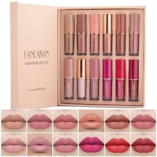 Super Glossy Lipgloss |  12 pcs Matte Liquid Lipstick Box | Nimz Fashion