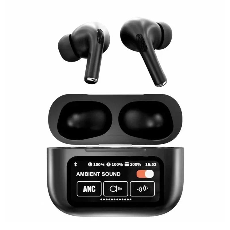 ANC/ENC A9 Airpods Touch Screen Wireless  Pro Earbuds