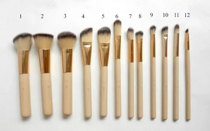 Couture 12 Piece Brush Set - Branded Cosmetics - Studded Box