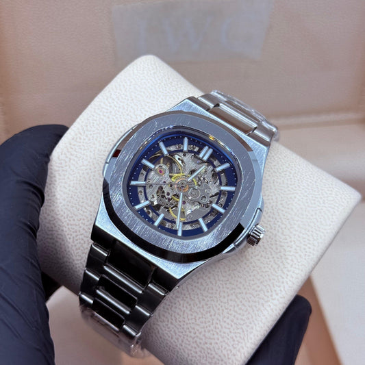PP style automatic silver with blue scelton