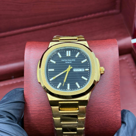 Patek philip golde. With black dial