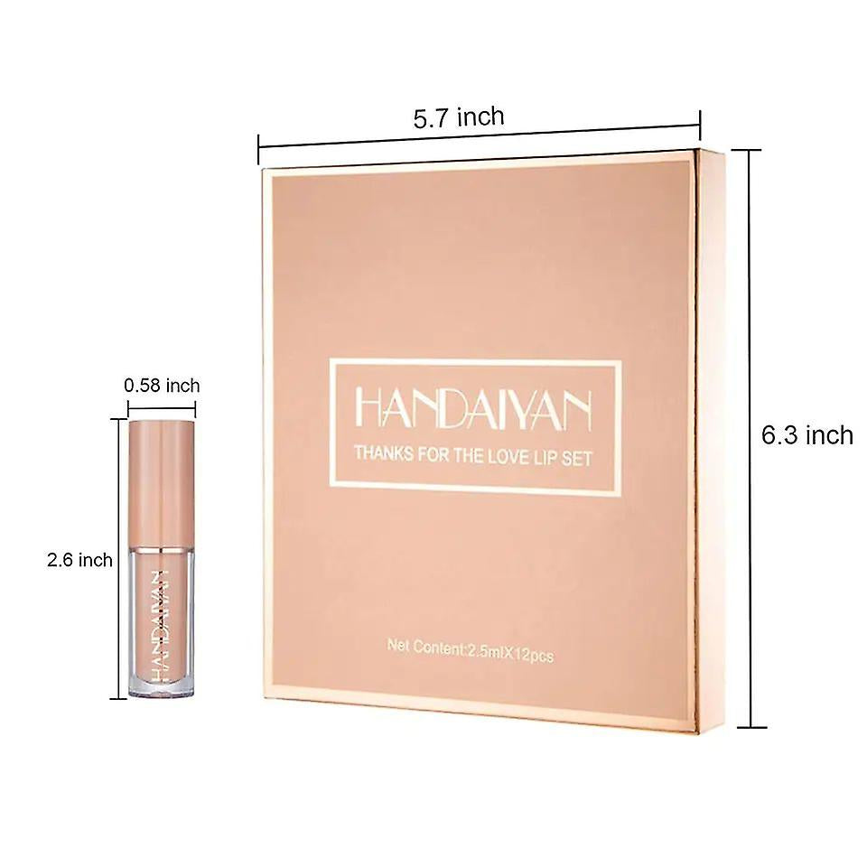 Super Glossy Lipgloss |  12 pcs Matte Liquid Lipstick Box | Nimz Fashion