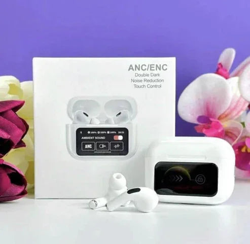 ANC/ENC A9 Airpods Touch Screen Wireless  Pro Earbuds