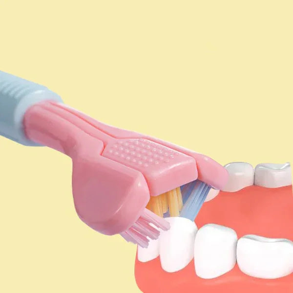 | 3-Sided Modern Toothbrush (Random Color)
