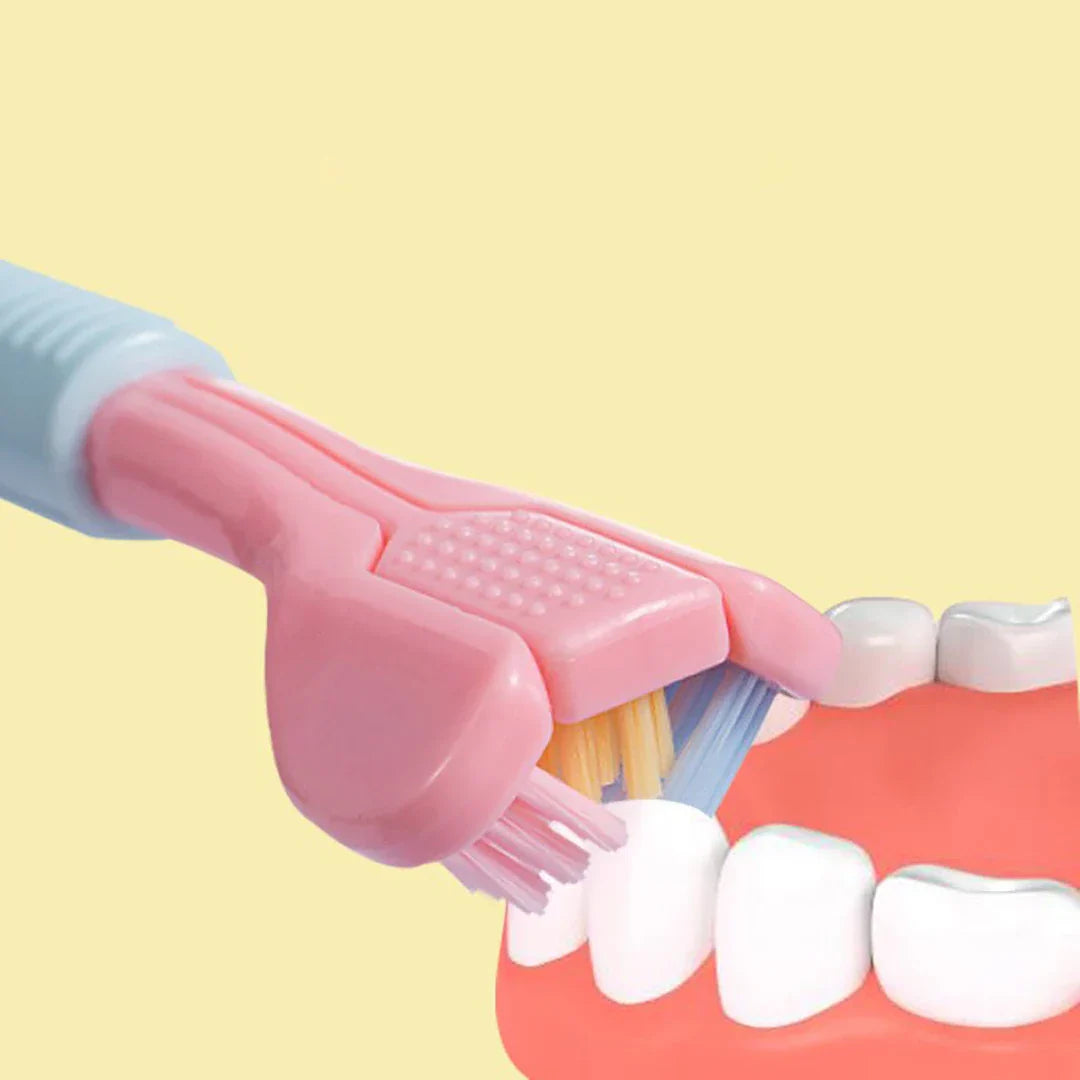 | 3-Sided Modern Toothbrush (Random Color)