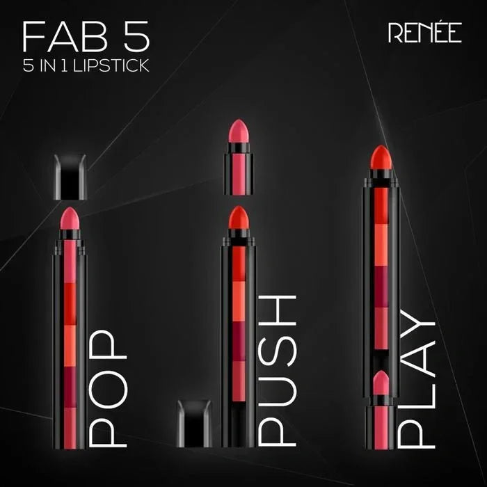 | Matte Finish 5 in 1 Lipstick | Buy 1 Get 1 Free