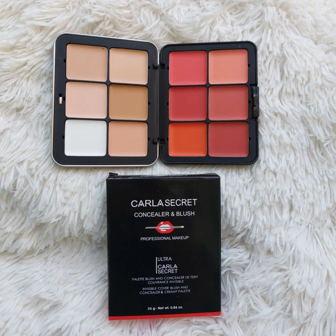 Carla Secret Cream Blush And Concealer Palette.