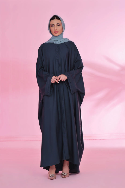 Flowy Farasha Cut Abaya - Deep Teal